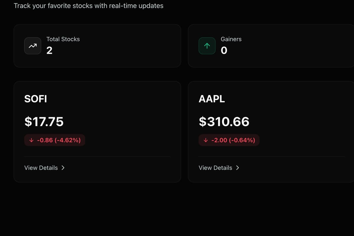 Watchlist on mobile